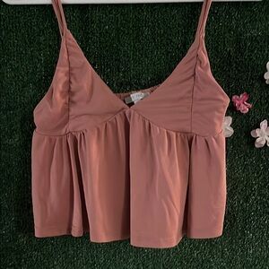 Women's Pink Spaghetti Strap Top